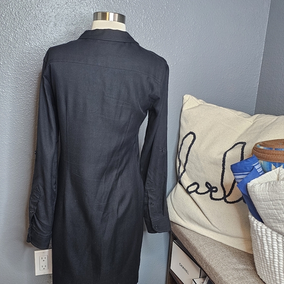 Ralph Lauren black silk dress size 4 - Picture 3 of 4
